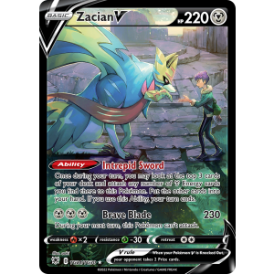 Rare Holo V Zacian V TG21/30 Pokemon TCG Sword & Shield Astral Radiance Trainer Gallery