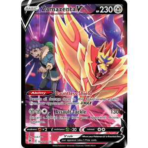 Rare Holo V Zamazenta V TG22/30 Pokemon TCG Sword & Shield Astral Radiance Trainer Gallery