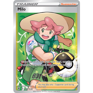 Rare Ultra Milo TG27/30 Pokemon TCG Sword & Shield Astral Radiance Trainer Gallery