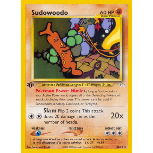 Sudowoodo 26/64 Pokemon TCG Neo Neo Revelation