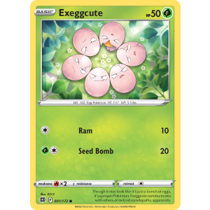 Exeggcute 1/172 Pokemon TCG Sword & Shield Brilliant Stars