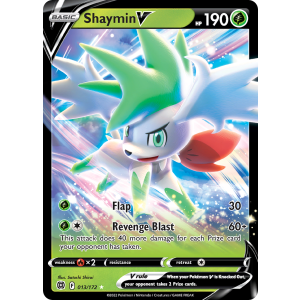 Rare Holo V Shaymin V 13/172 Pokemon TCG Sword & Shield Brilliant Stars