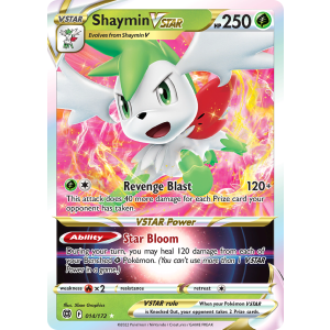 Rare Holo VSTAR Shaymin VSTAR 14/172 Pokemon TCG Sword & Shield Brilliant Stars