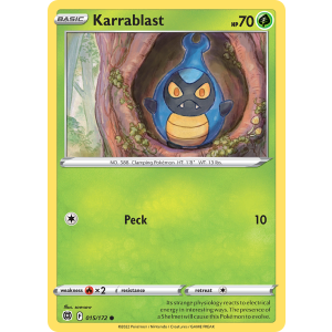 Karrablast 15/172 Pokemon TCG Sword & Shield Brilliant Stars