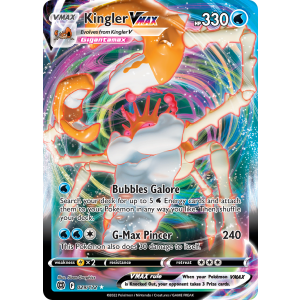 Rare Holo VMAX Kingler VMAX 29/172 Pokemon TCG Sword & Shield Brilliant Stars