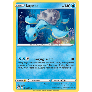 Lapras 31/172 Pokemon TCG Sword & Shield Brilliant Stars