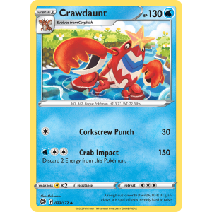 Crawdaunt 33/172 Pokemon TCG Sword & Shield Brilliant Stars