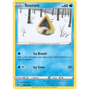 Snorunt 34/172 Pokemon TCG Sword & Shield Brilliant Stars