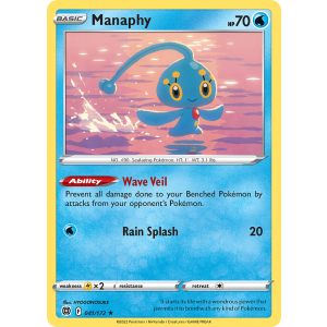 Manaphy 41/172 Pokemon TCG Sword & Shield Brilliant Stars