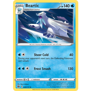 Beartic 43/172 Pokemon TCG Sword & Shield Brilliant Stars