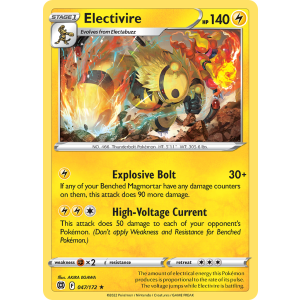 Electivire 47/172 Pokemon TCG Sword & Shield Brilliant Stars