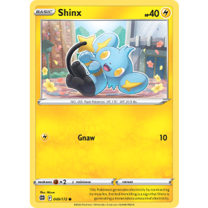 Shinx 49/172 Pokemon TCG Sword & Shield Brilliant Stars