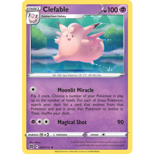 Clefable 54/172 Pokemon TCG Sword & Shield Brilliant Stars