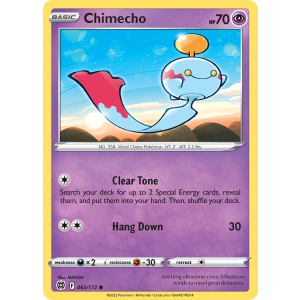 Chimecho 63/172 Pokemon TCG Sword & Shield Brilliant Stars