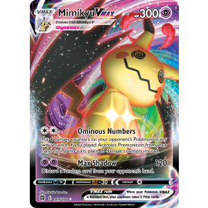 Rare Holo VMAX Mimikyu VMAX 69/172 Pokemon TCG Sword & Shield Brilliant Stars