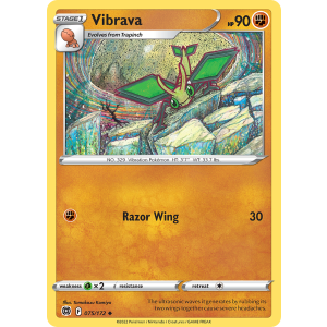 Vibrava 75/172 Pokemon TCG Sword & Shield Brilliant Stars