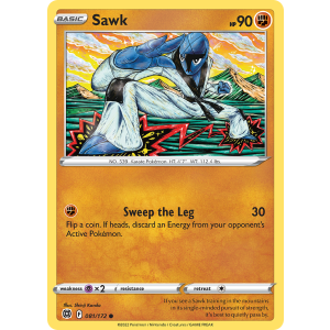 Sawk 81/172 Pokemon TCG Sword & Shield Brilliant Stars