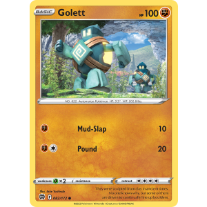 Golett 82/172 Pokemon TCG Sword & Shield Brilliant Stars