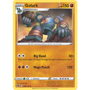 Golurk 83/172 Pokemon TCG Sword & Shield Brilliant Stars