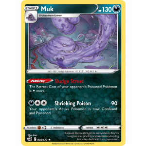 Muk 85/172 Pokemon TCG Sword & Shield Brilliant Stars