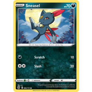 Sneasel 86/172 Pokemon TCG Sword & Shield Brilliant Stars