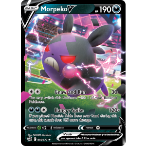 Rare Holo V Morpeko V 95/172 Pokemon TCG Sword & Shield Brilliant Stars