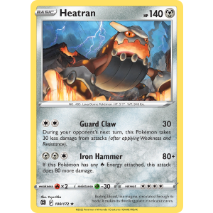 Heatran 100/172 Pokemon TCG Sword & Shield Brilliant Stars