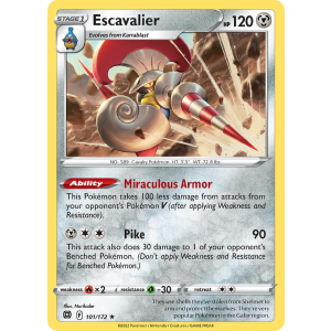 Escavalier 101/172 Pokemon TCG Sword & Shield Brilliant Stars