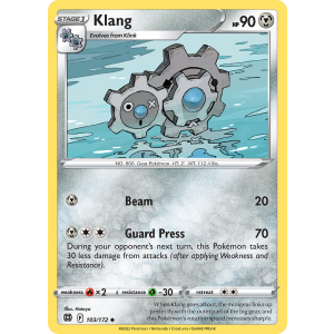 Klang 103/172 Pokemon TCG Sword & Shield Brilliant Stars