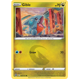 Gible 107/172 Pokemon TCG Sword & Shield Brilliant Stars