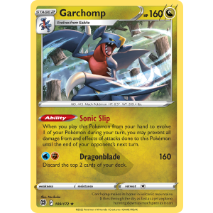 Rare Holo Garchomp 109/172 Pokemon TCG Sword & Shield Brilliant Stars