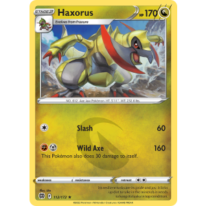 Haxorus 112/172 Pokemon TCG Sword & Shield Brilliant Stars