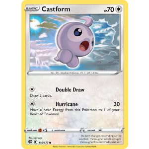 Castform 116/172 Pokemon TCG Sword & Shield Brilliant Stars