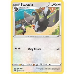 Staravia 118/172 Pokemon TCG Sword & Shield Brilliant Stars