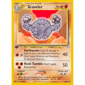 Graveler 30/64 Pokemon TCG Neo Neo Revelation