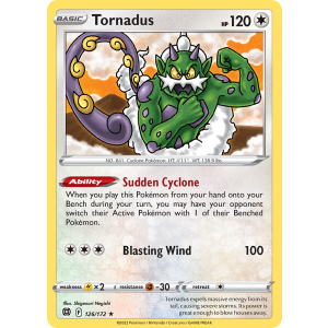 Tornadus 126/172 Pokemon TCG Sword & Shield Brilliant Stars