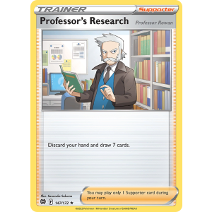 Rare Holo Professor's Research 147/172 Pokemon TCG Sword & Shield Brilliant Stars