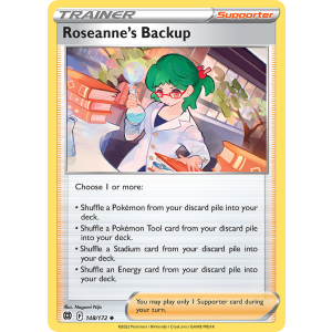 Roseanne's Backup 148/172 Pokemon TCG Sword & Shield Brilliant Stars