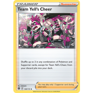 Team Yell's Cheer 149/172 Pokemon TCG Sword & Shield Brilliant Stars