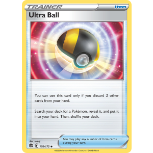 Ultra Ball 150/172 Pokemon TCG Sword & Shield Brilliant Stars