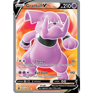 Rare Ultra Granbull V 159/172 Pokemon TCG Sword & Shield Brilliant Stars