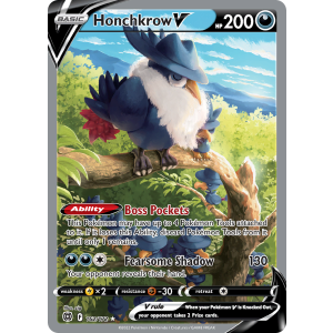 Rare Ultra Honchkrow V 162/172 Pokemon TCG Sword & Shield Brilliant Stars