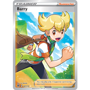 Rare Ultra Barry 167/172 Pokemon TCG Sword & Shield Brilliant Stars