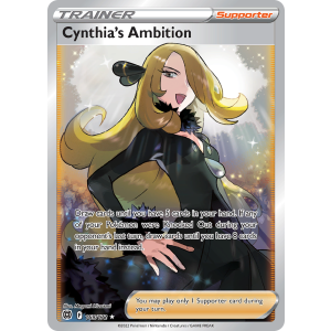 Rare Ultra Cynthia's Ambition 169/172 Pokemon TCG Sword & Shield Brilliant Stars