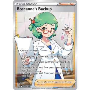 Rare Ultra Roseanne's Backup 172/172 Pokemon TCG Sword & Shield Brilliant Stars