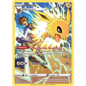 Trainer Gallery Rare Holo Jolteon TG04/30 Pokemon TCG Sword & Shield Brilliant Stars Trainer Gallery