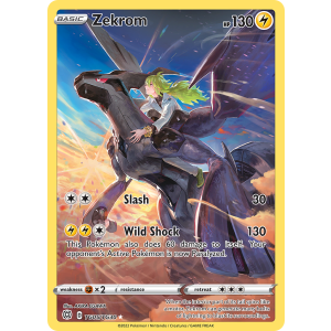 Trainer Gallery Rare Holo Zekrom TG05/30 Pokemon TCG Sword & Shield Brilliant Stars Trainer Gallery