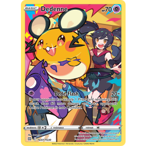 Trainer Gallery Rare Holo Dedenne TG07/30 Pokemon TCG Sword & Shield Brilliant Stars Trainer Gallery