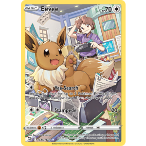 Trainer Gallery Rare Holo Eevee TG11/30 Pokemon TCG Sword & Shield Brilliant Stars Trainer Gallery