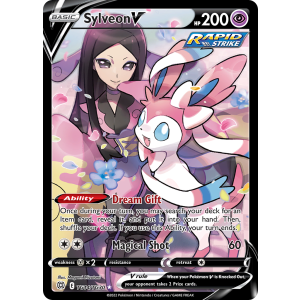 Rare Holo V Sylveon V TG14/30 Pokemon TCG Sword & Shield Brilliant Stars Trainer Gallery